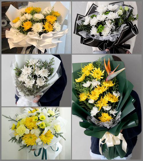 河北沧州任丘市苟各庄镇白事花束代送
